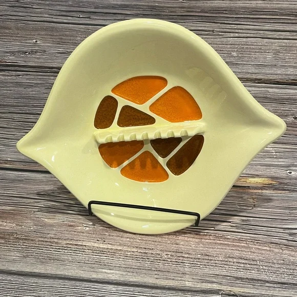 🧡California Pottery Atomic Mid-Century Modern Ceramic Ashtray A-41 – 1960s - Picture 3 of 8